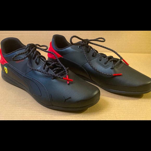 Puma Shoes | Puma, Ferrari Drift Cat Delta Mens Leather Synthetic Black Red Accent Sneakers | Color: Black/Red | Size: 11 | Pdeank123's Closet